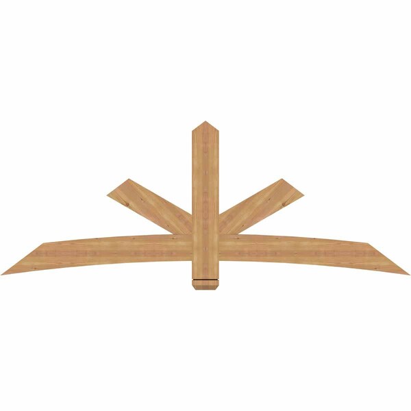 Ekena Millwork Alberta Smooth Timber Gable Bracket, Western Red Cedar, 84"W x 31"H x 1 1/2"D x 5 1/2"F, 9/12 Pitch GBW084X31X0206ALB00SWR - main